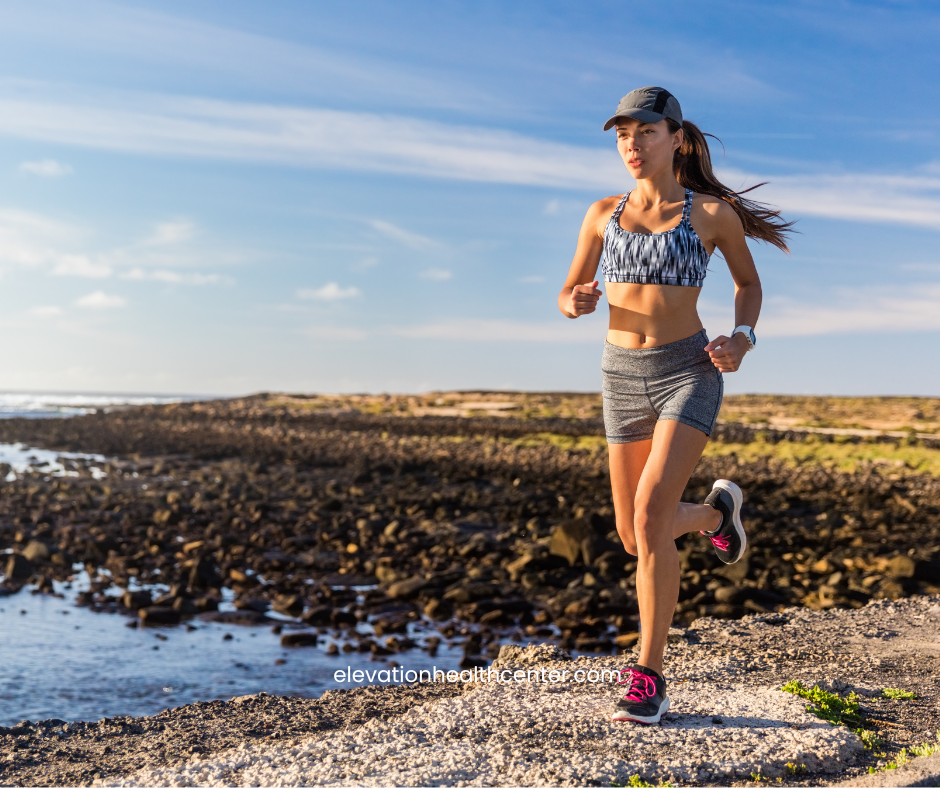 woman running after long covid recover