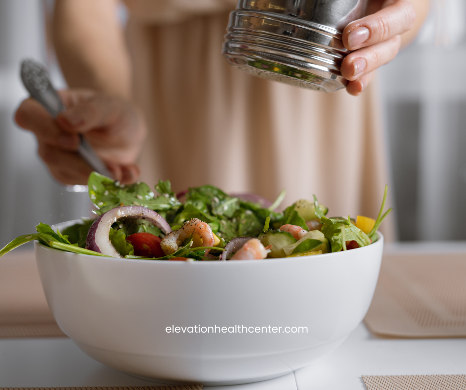 healthy salad for gut biome