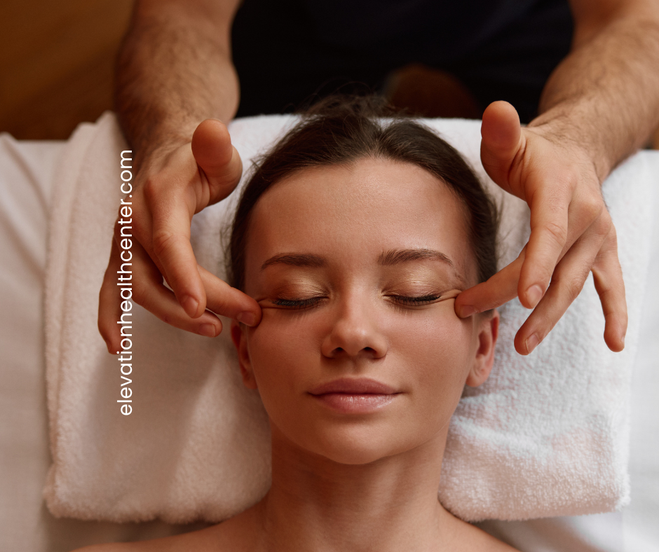 Woman getting self care for stress relief