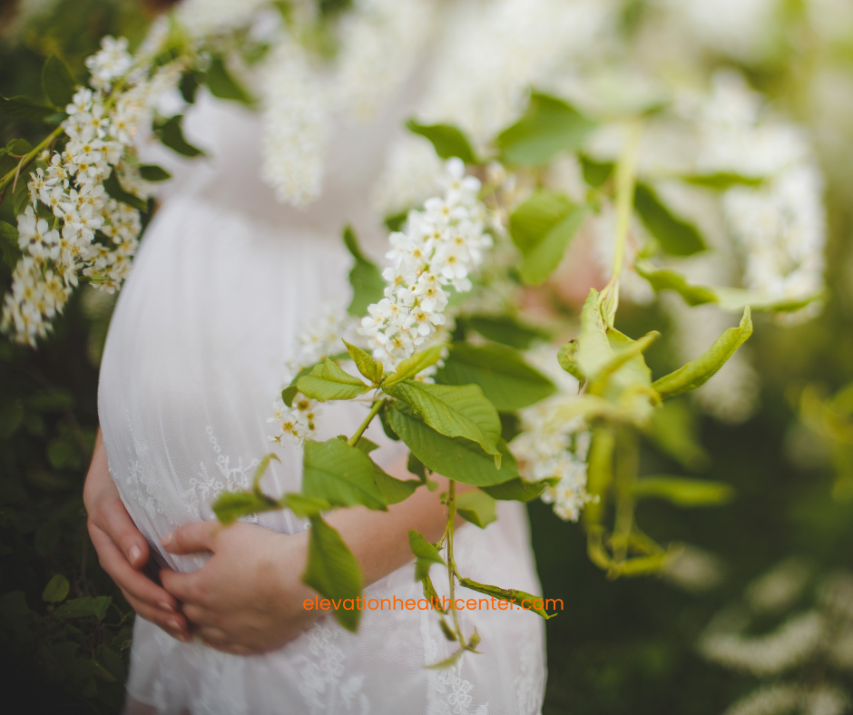 pregnant woman who treated stress to increase fertility