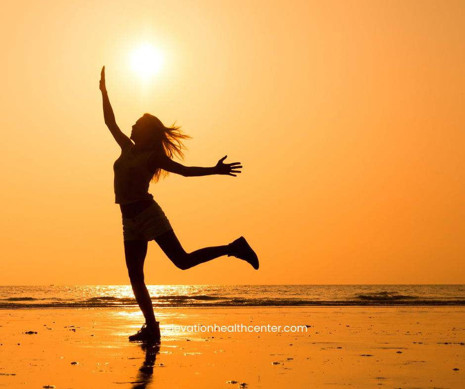 woman outside to boost immunity