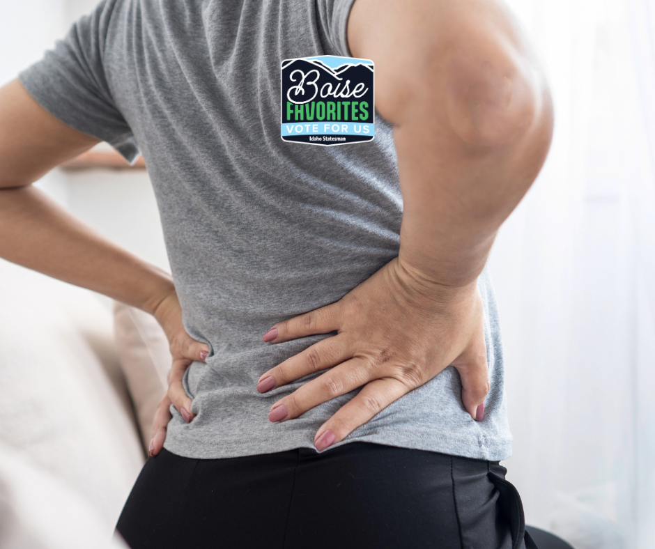 woman with natural low back pain relief