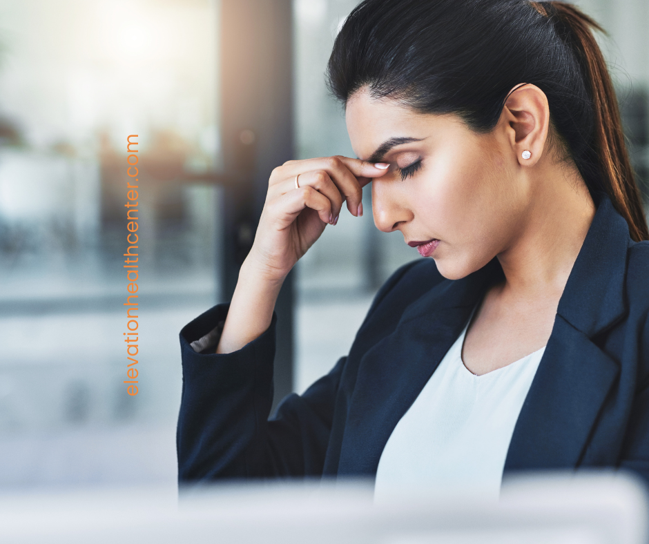woman with brain fog after covid