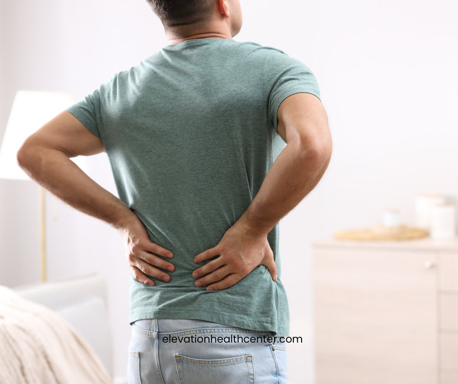 man needing to alleviate chronic back pain
